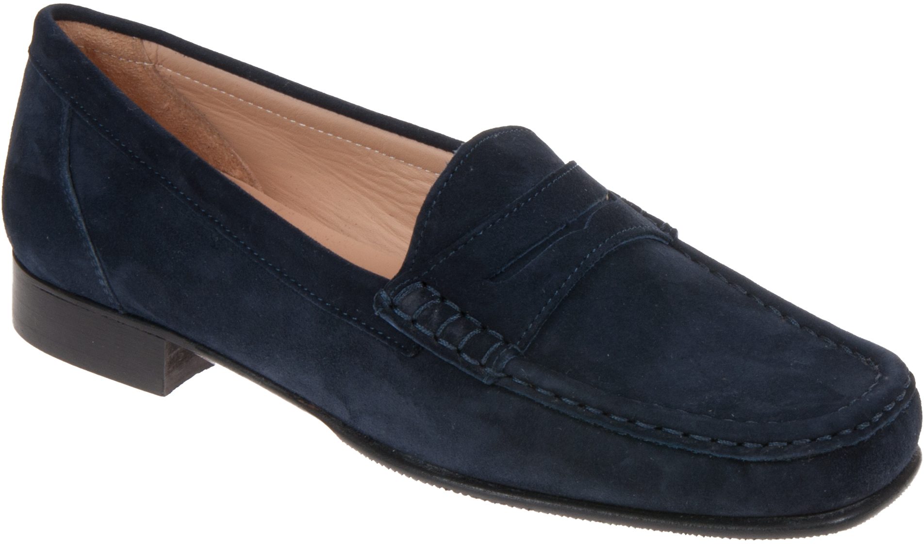 HB Shoes 411 Navy Leather Sole 411 Everyday Shoes Humphries Shoes