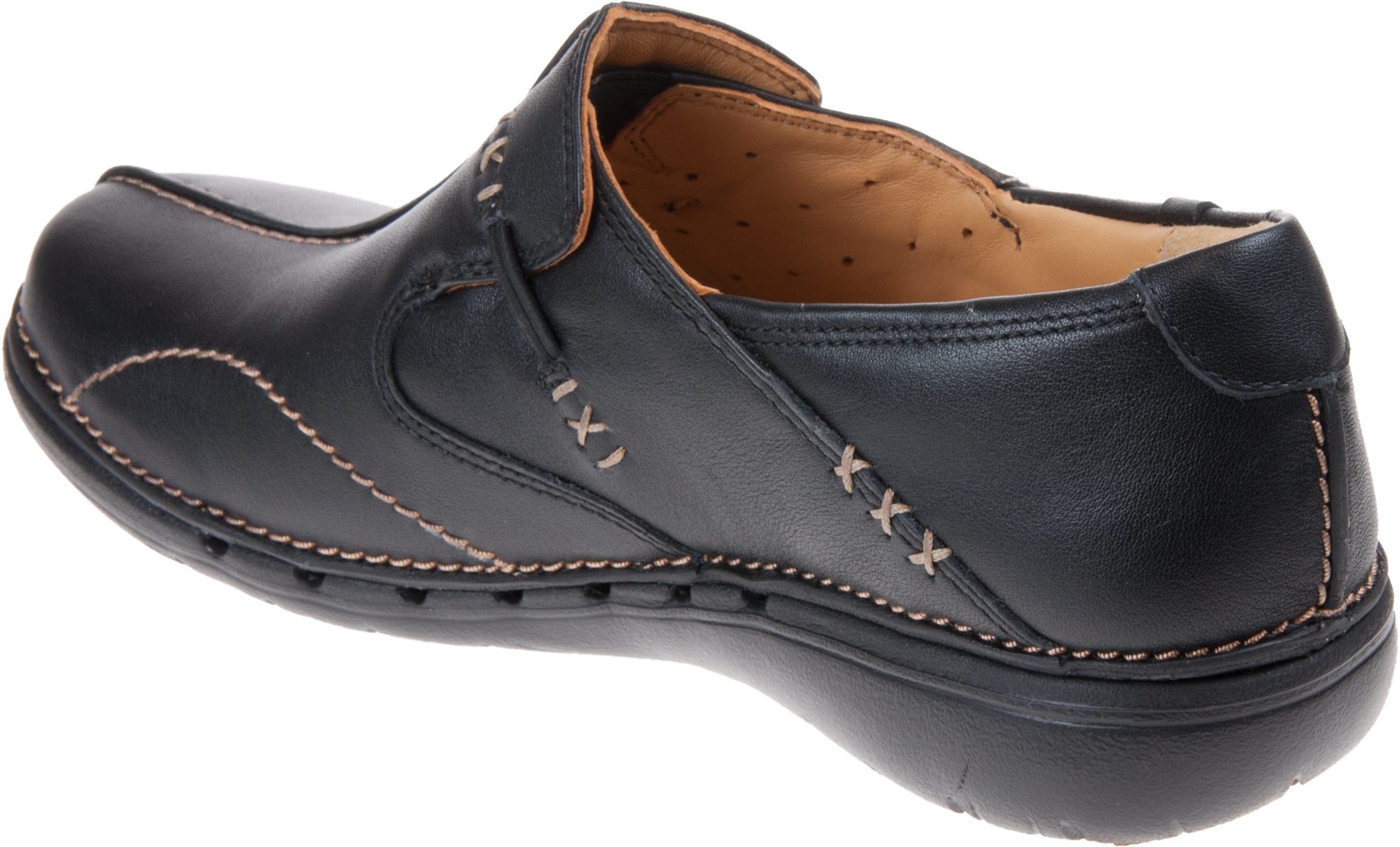 clarks un loop black shoes