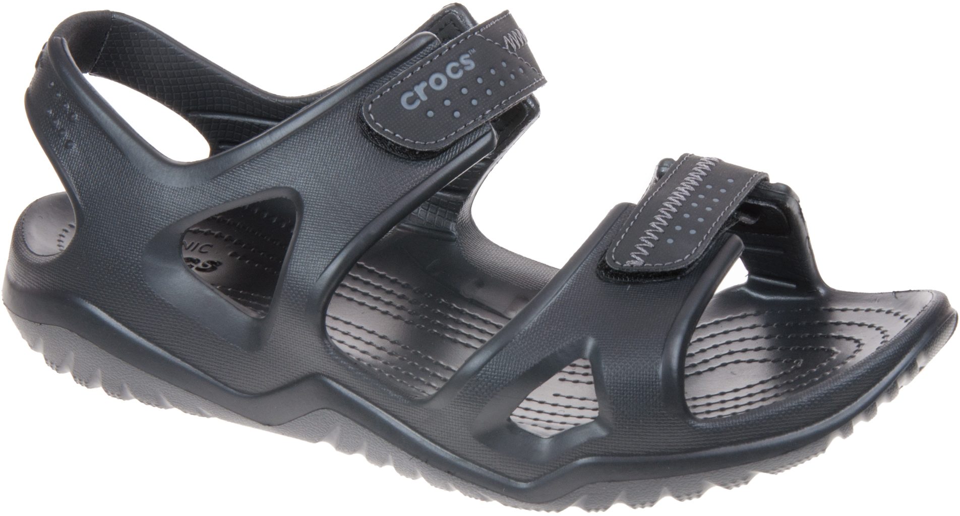 Crocs Mens Swiftwater River Sandal Black 203965-060 - Full Sandals ...