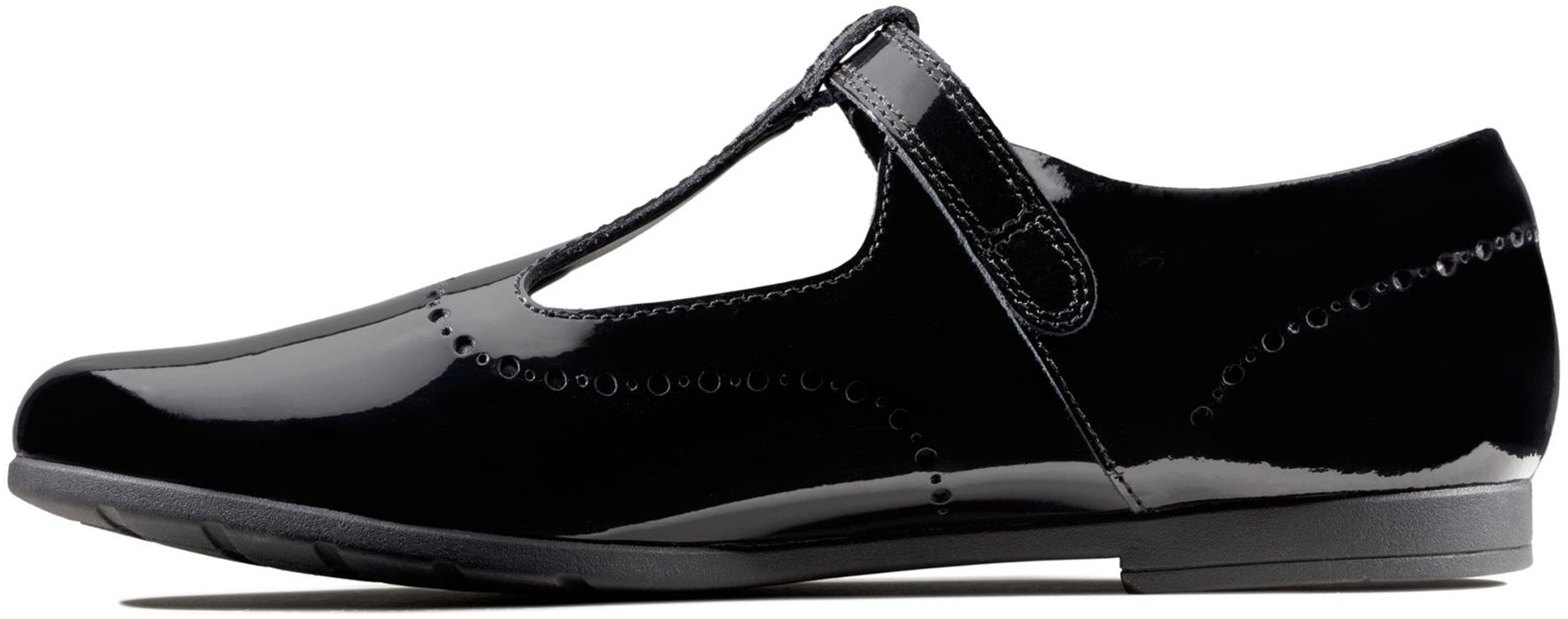 scala lace youth black patent