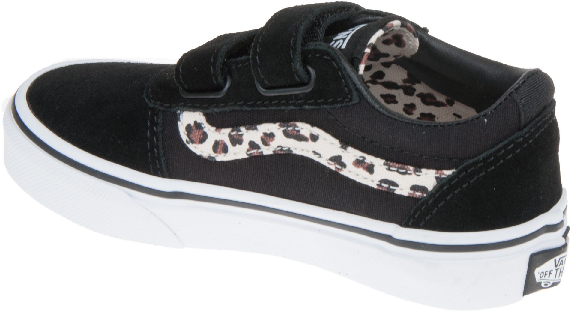 Vans Kids Ward Velcro Black Animal / True White VN0A4BTCV2P1 Girls