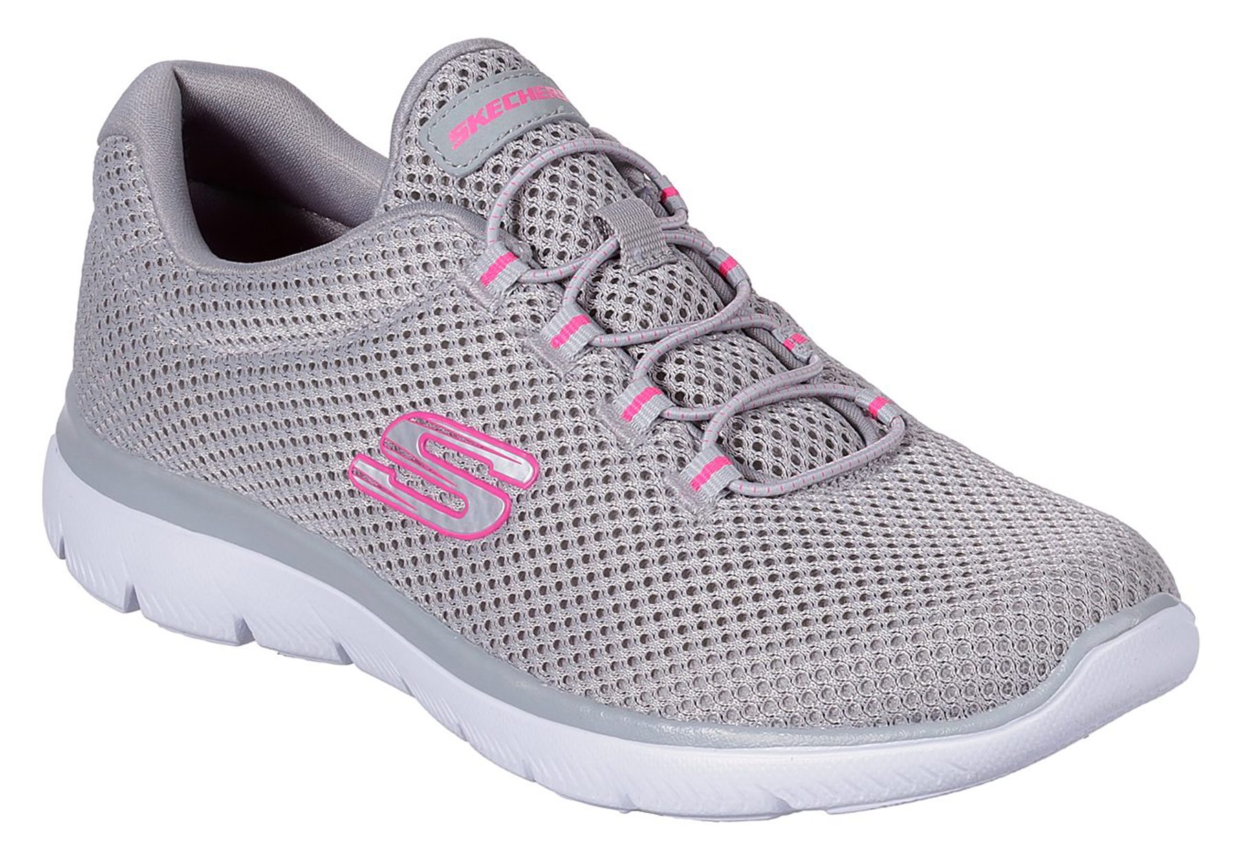 Skechers Summits - Quick Lapse Grey / Hot Pink 12985 GYHP - Womens ...