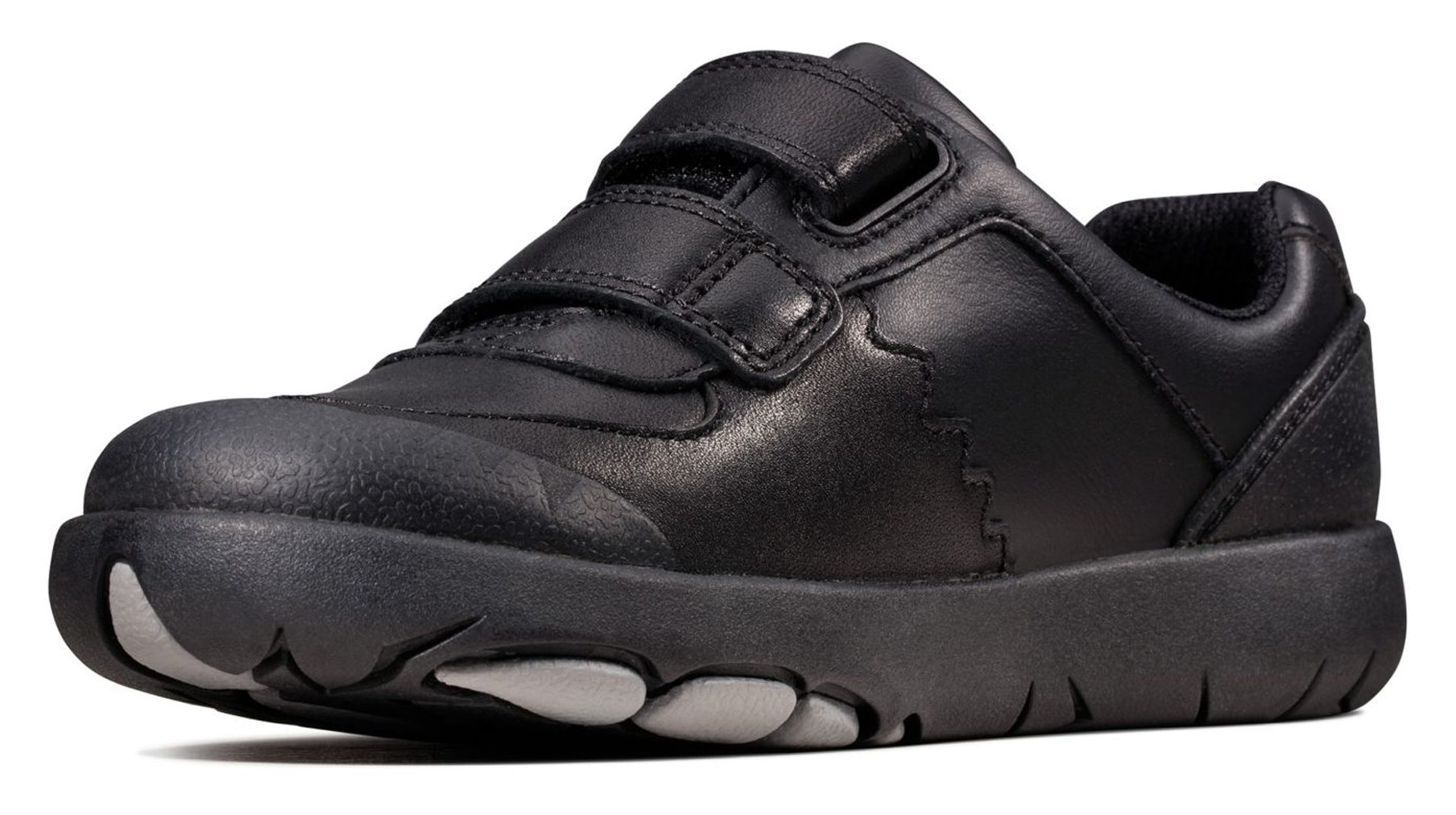 Clarks Rex Pace Kids Black Leather 26147044 Boys School Shoes Humphries Shoes