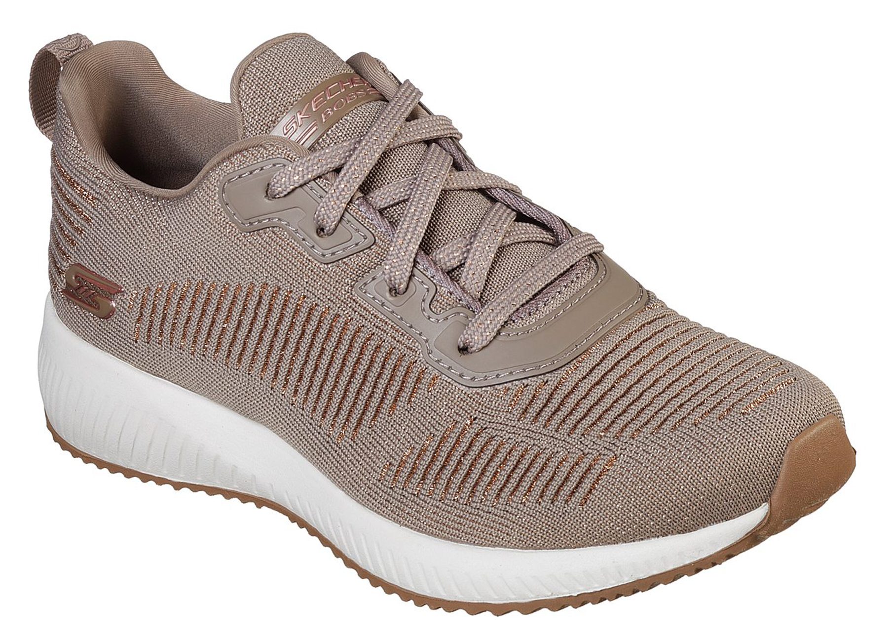 Skechers Sport Squad - Glam Taupe 31347 TPE - Trainers - Humphries Shoes