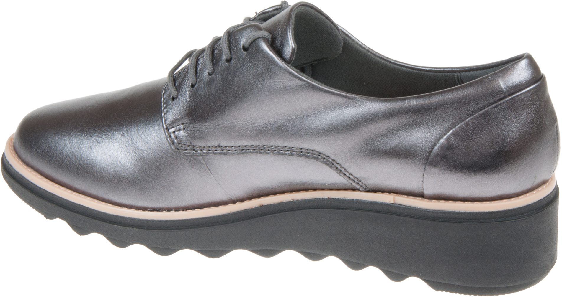 Chaussures Clarks Sharon Noel Pour Femme - Lacets - Cuir - Neuves Avec Emballage