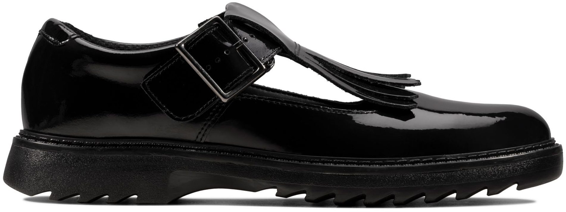 Clarks Asher Verve - Scarpe Scolastiche In Pelle Nera Per Bambini E Ragazzi - Foto 4