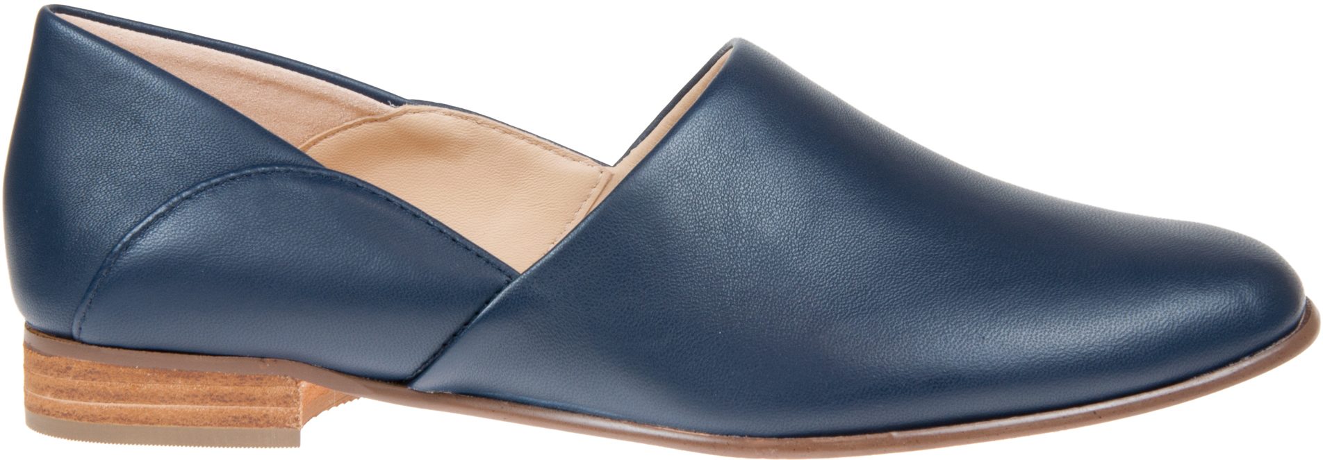 Clarks Pure Tone Navy Leather 26144748 - Everyday Shoes - Humphries Shoes