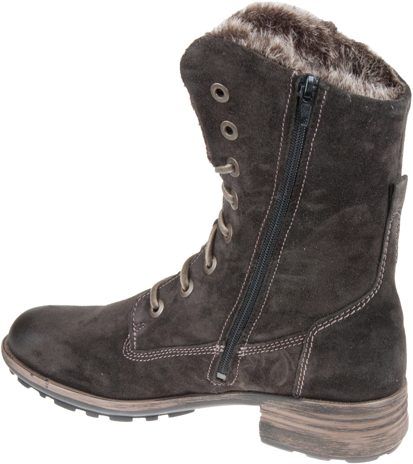 josef seibel sandra 93 suede lace up boots khaki