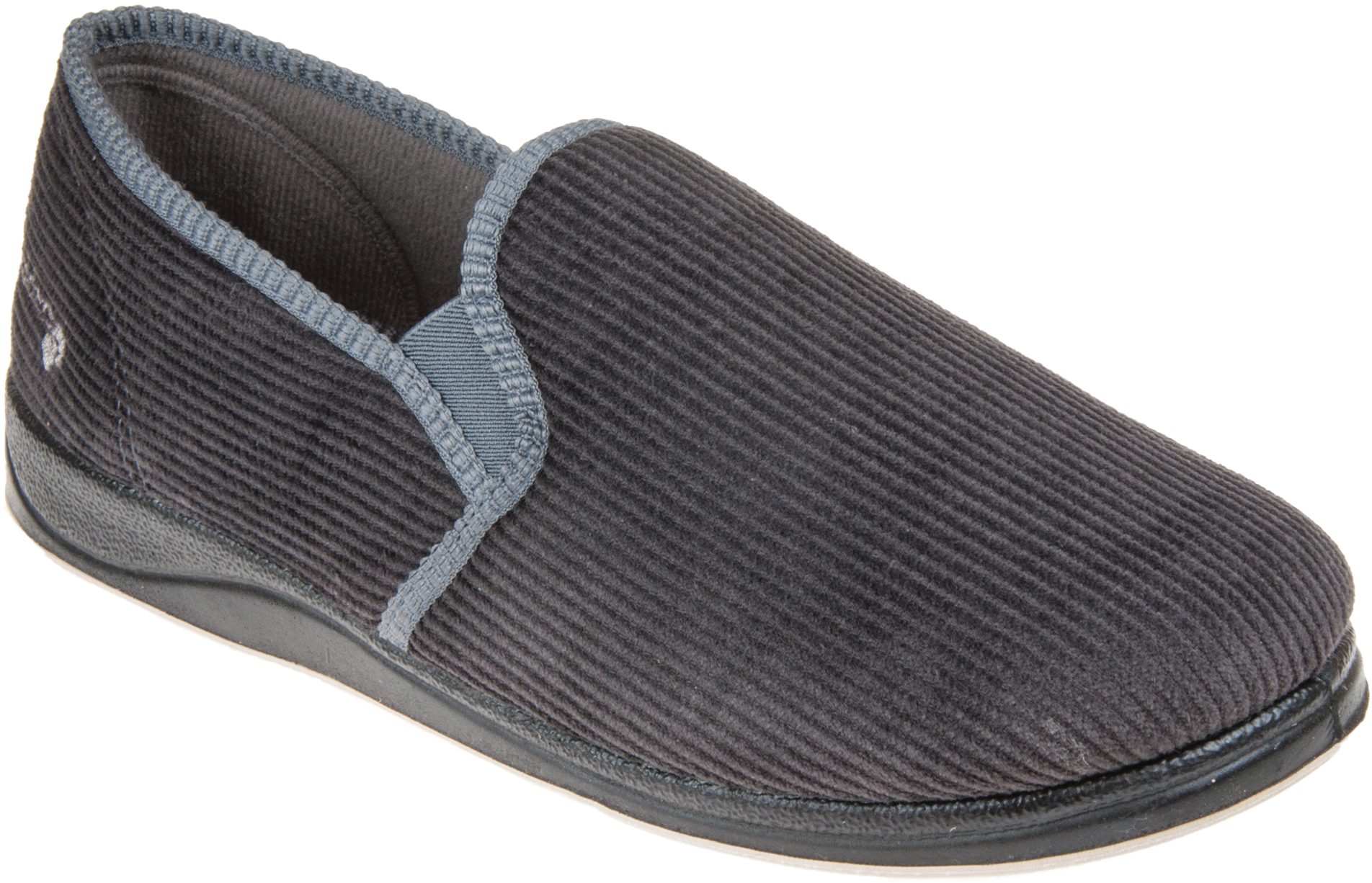 Padders Albert Grey 408/99 - Full Slippers - Humphries Shoes