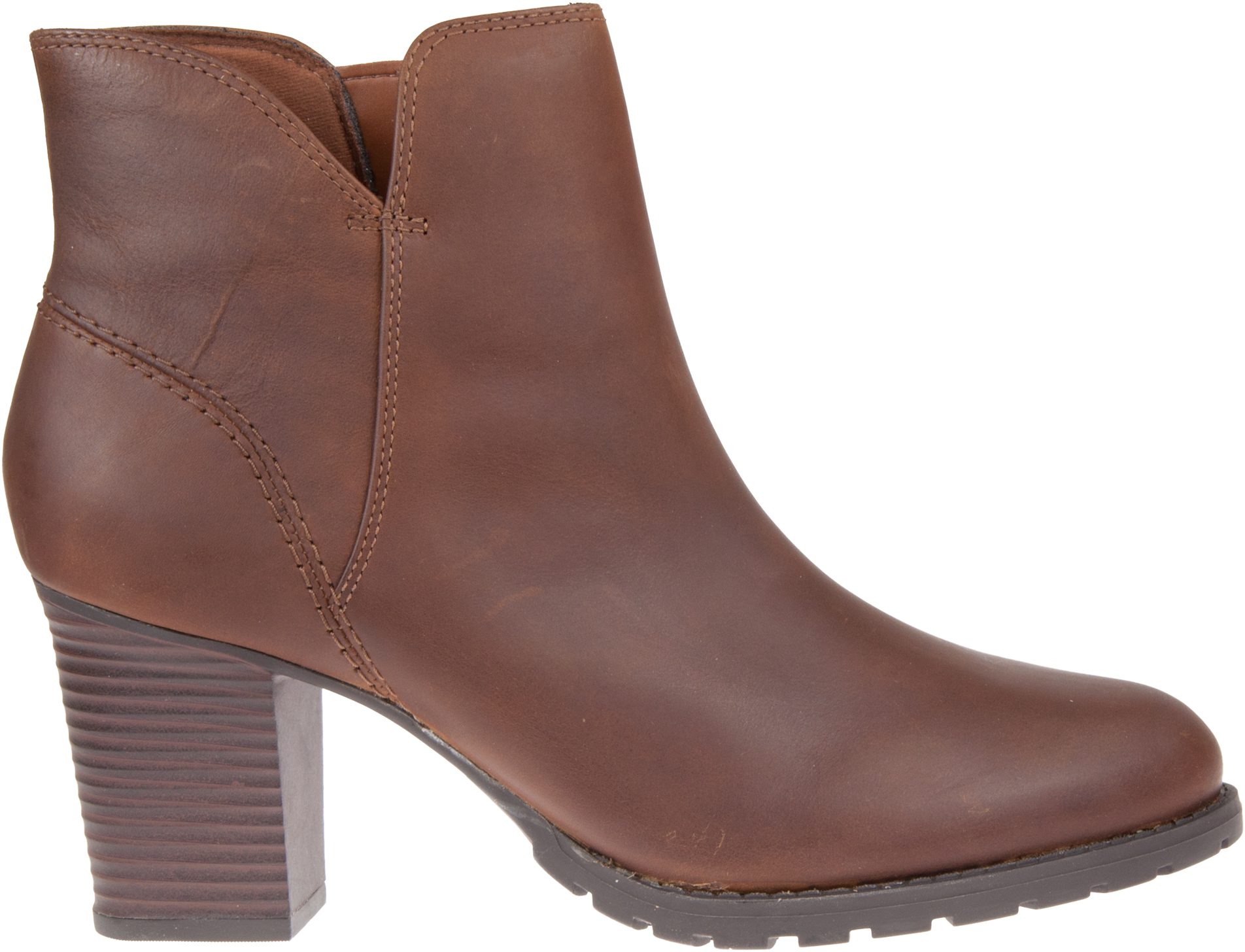 Clarks Verona Trish Dark Tan Leather 26137244 - Ankle Boots - Humphries ...
