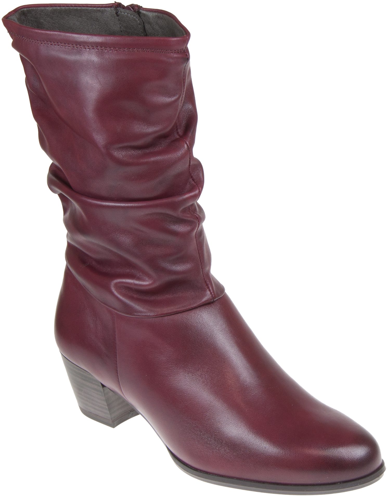 tamaris ivory leather calf boot
