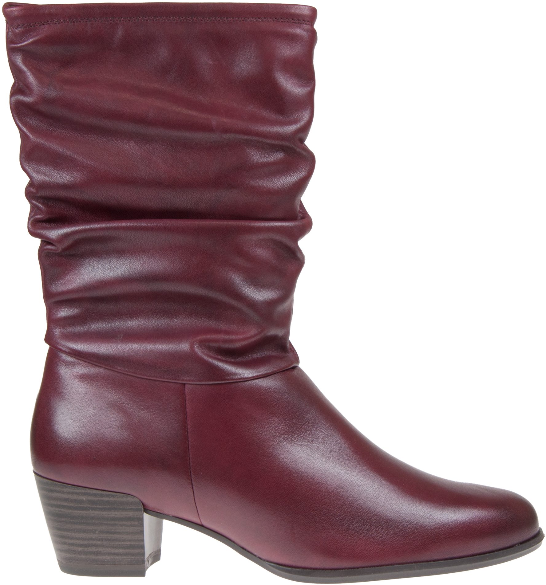 tamaris ivory leather calf boot