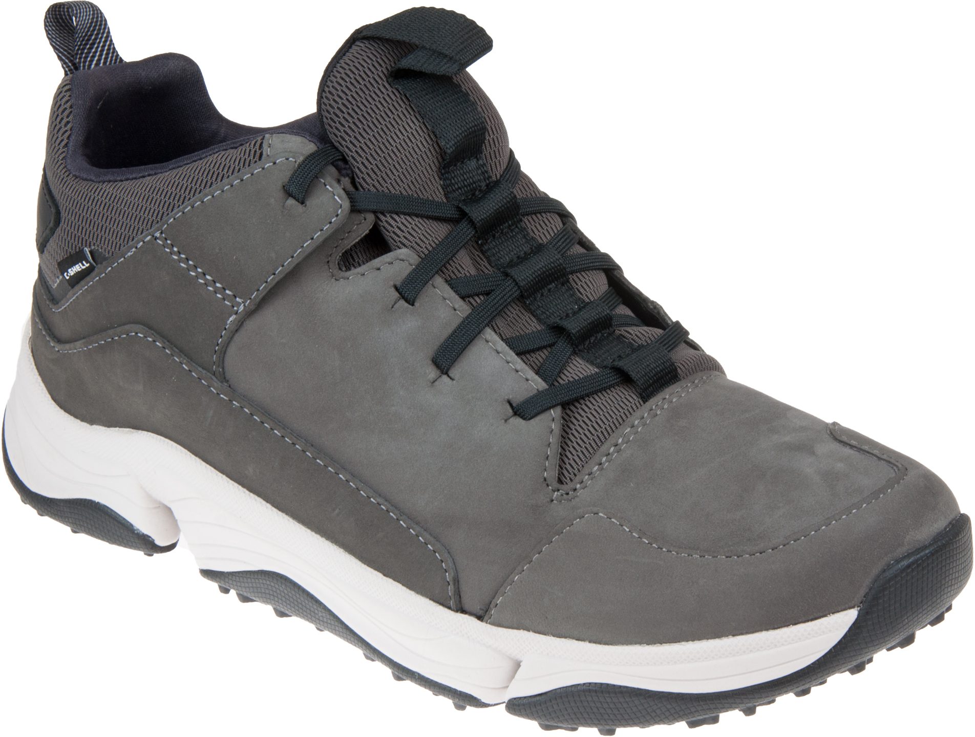 Clarks Tri Path Mid Dark Grey Combi Casual Shoes - Humphries Shoes