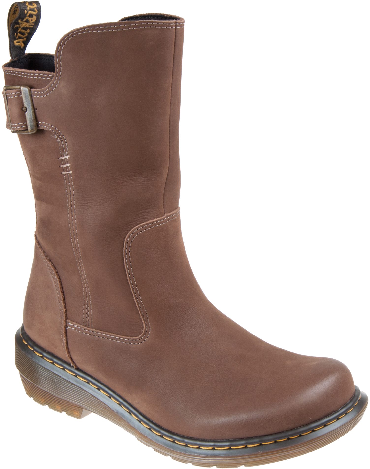 Dr martens black vaux shop mid boots