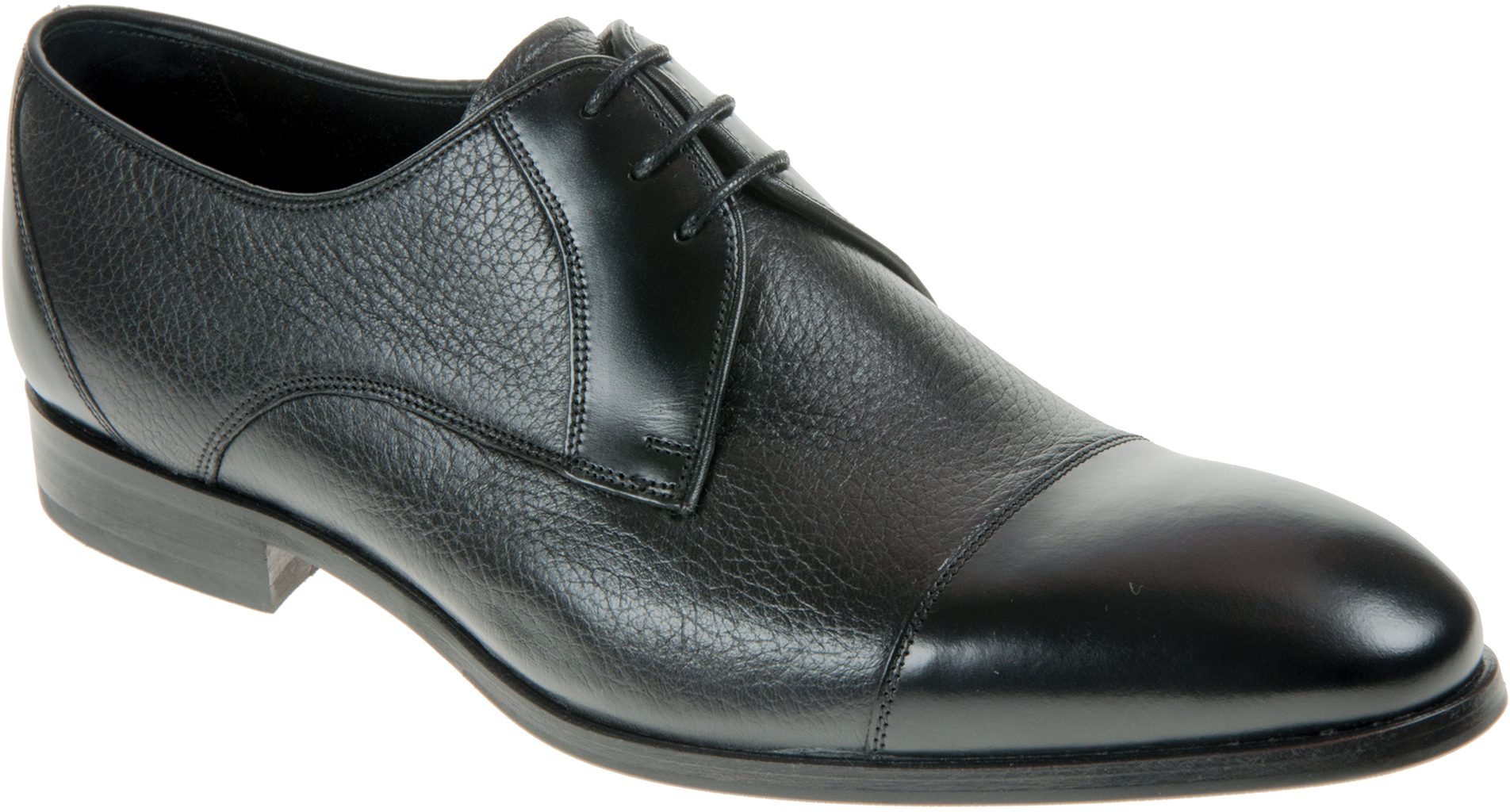 Barker Fred Black Deerskin / Black Hi Shine 4170 17 G Formal Shoes