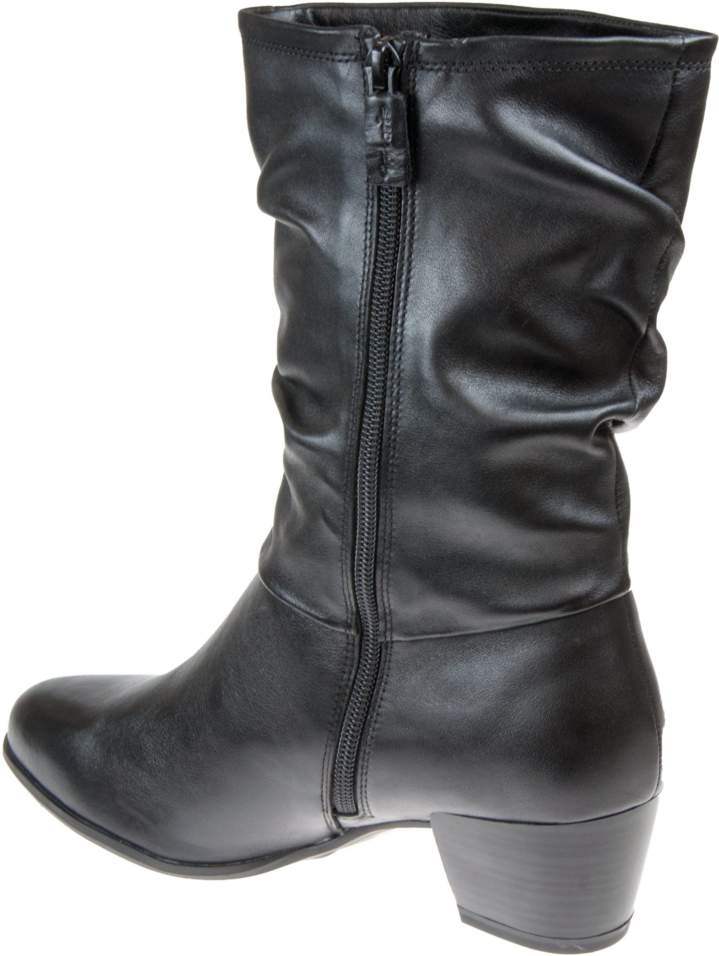 tamaris ivory leather calf boot