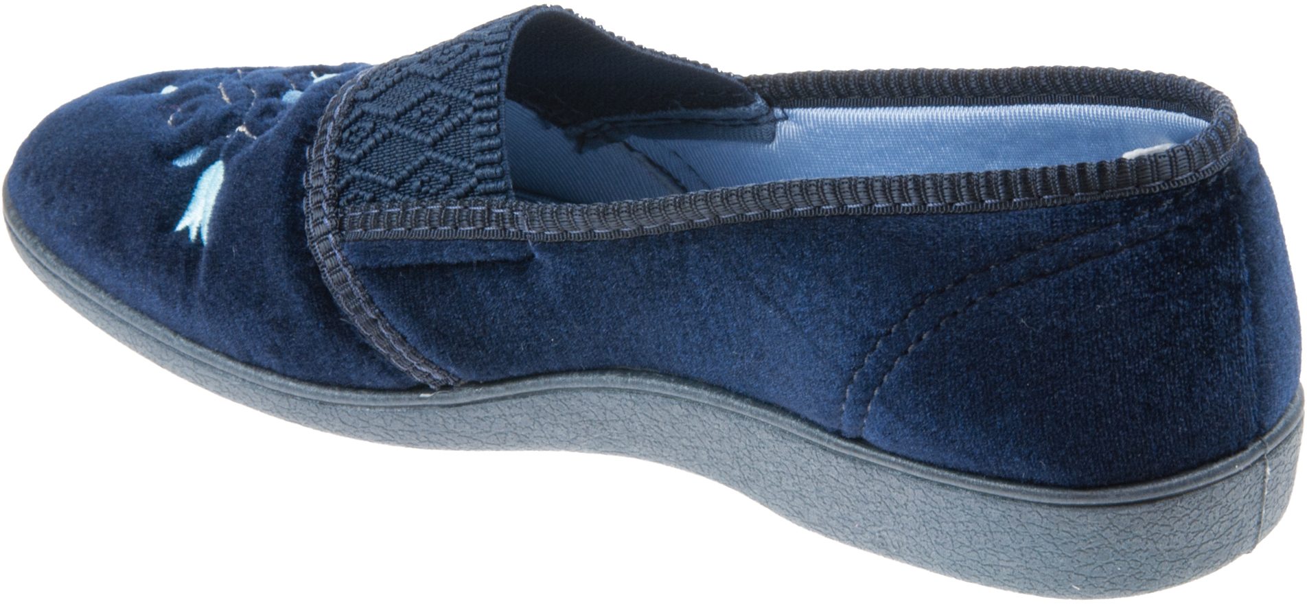 Sleepers Inez Navy Blue LS792 c - Full Slippers - Humphries Shoes