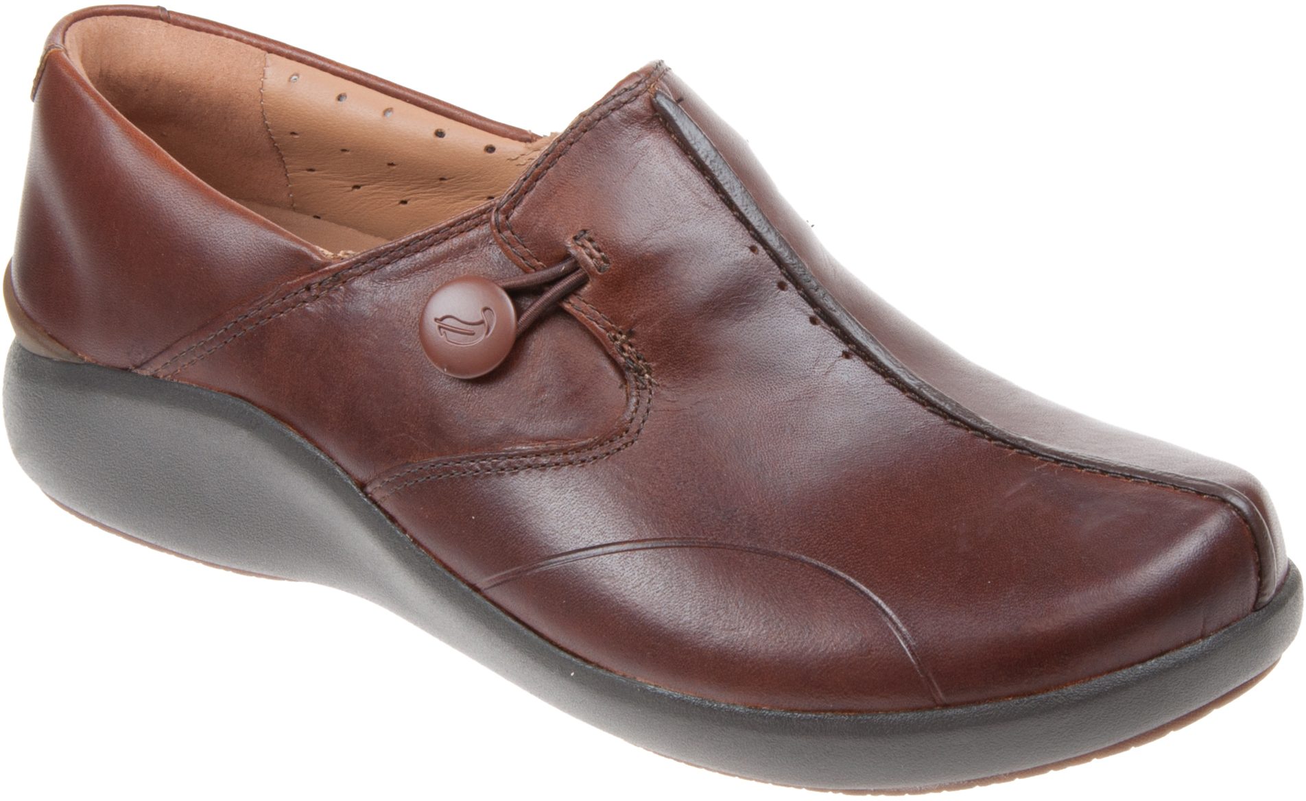 Clarks Un Loop 2 Walk Dark Tan Leather 26144954 Everyday Shoes