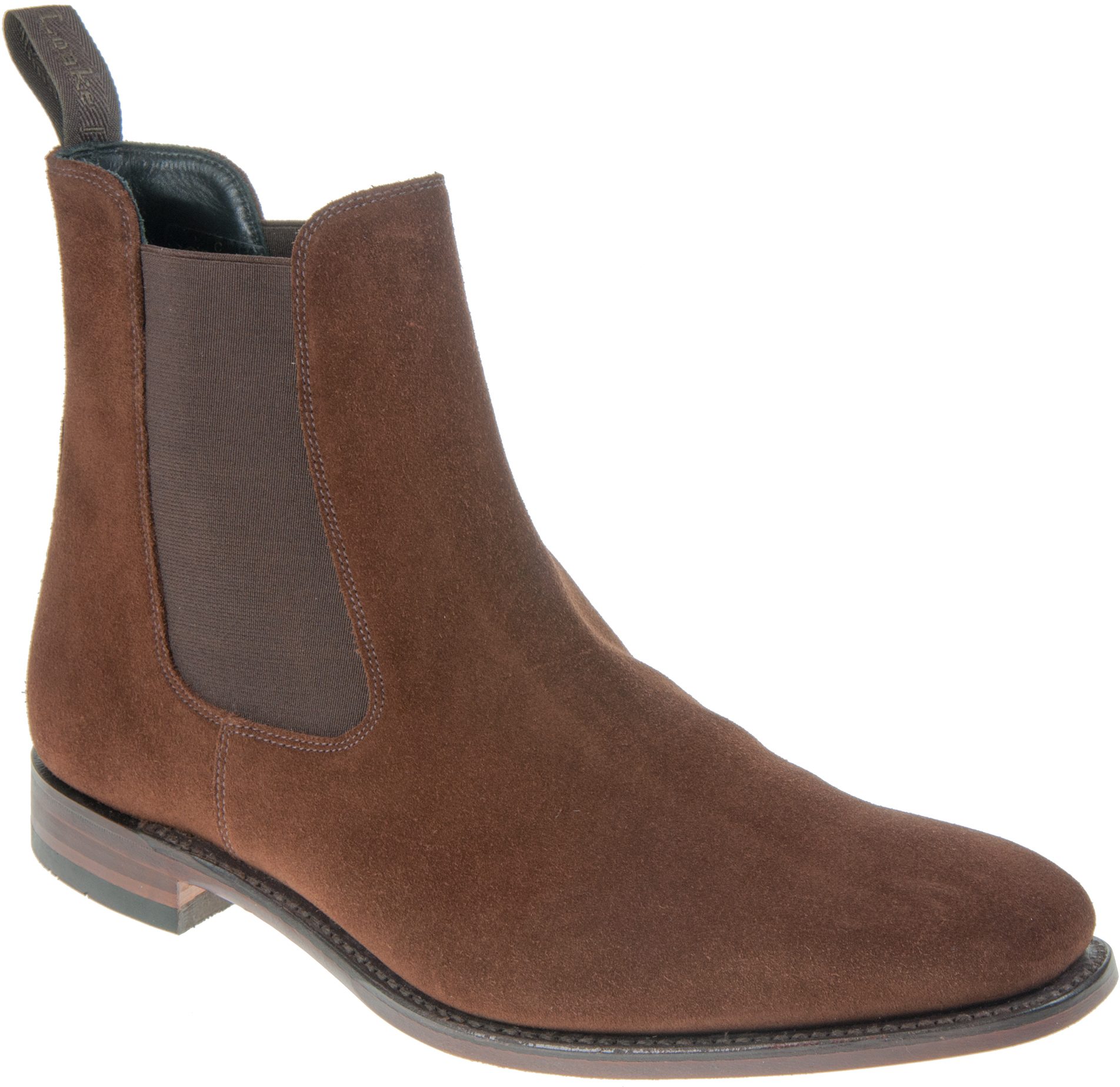 Loake Mitchum Brown Suede Formal Boots Humphries Shoes
