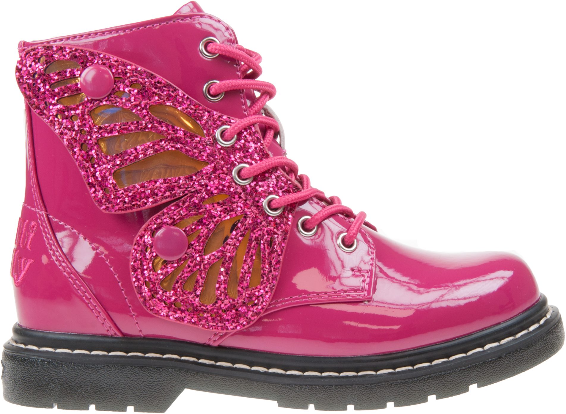 combat boot lelli kelly boots butterfly