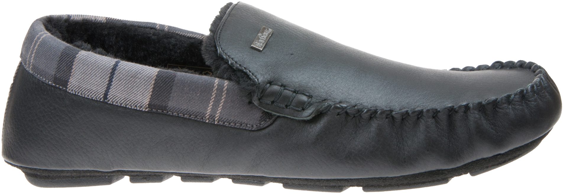 barbour monty suede mens black slippers