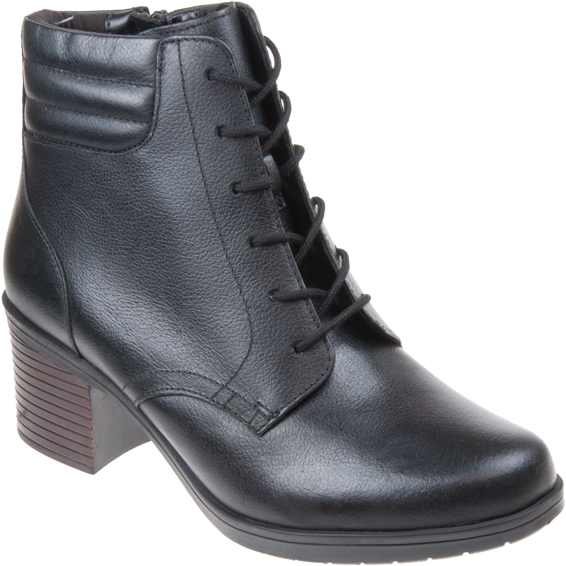 Clarks Hollis Jasmine Black Leather 26146087 - Ankle Boots - Humphries ...