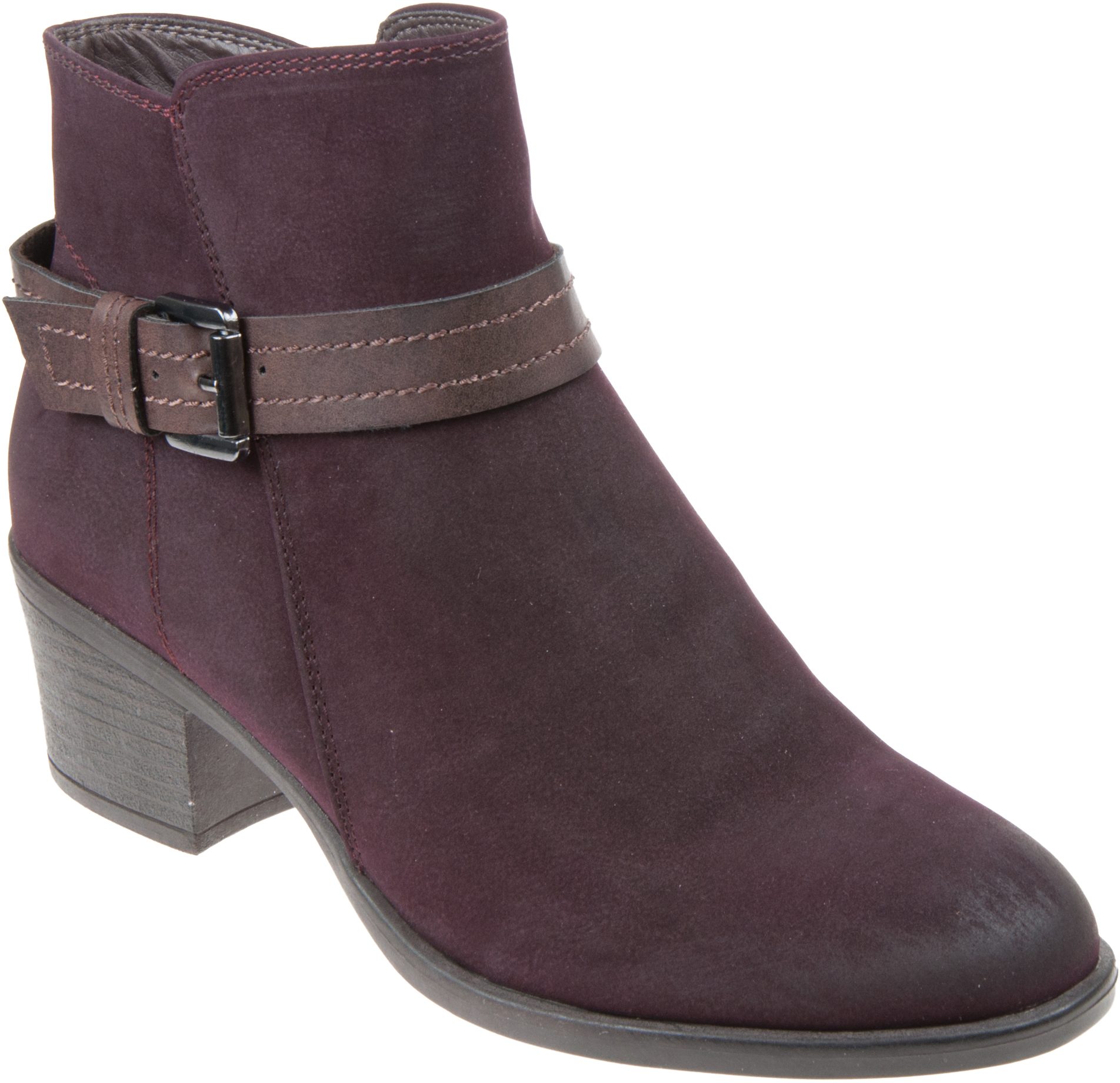 Heavenly Feet Daisy Deep Burgundy Ankle Boots Humphries Shoes