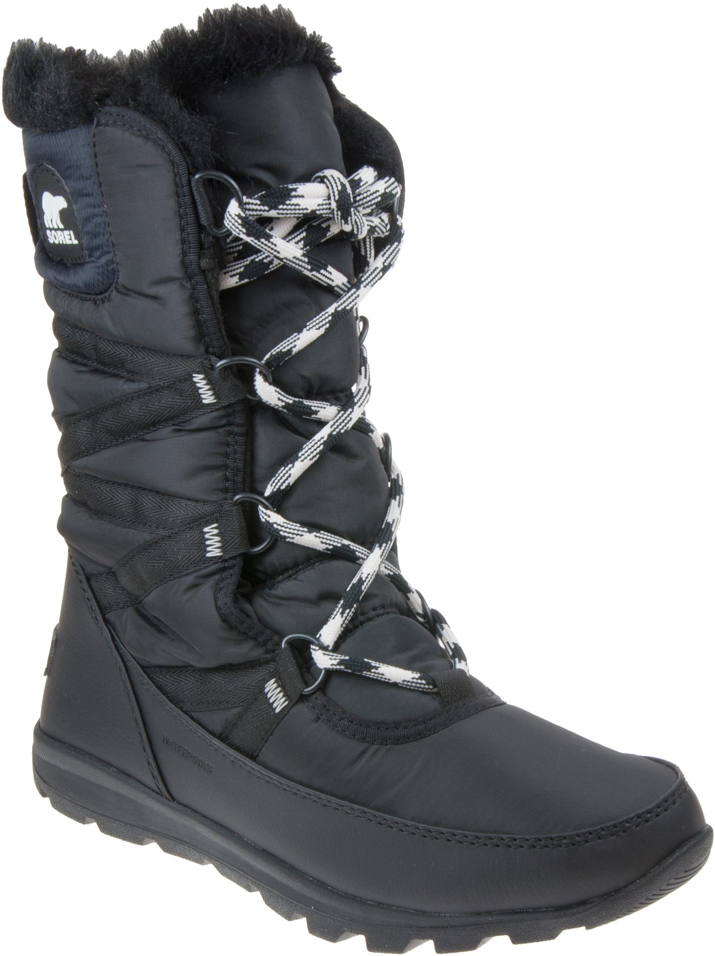 sorel whitney flurry boots black