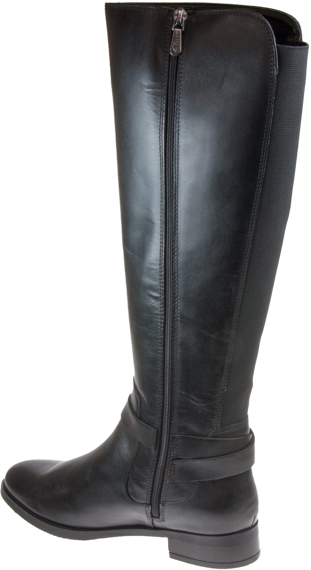 Clarks Netley Whirl Black Leather 26144986 - Knee High Boots ...