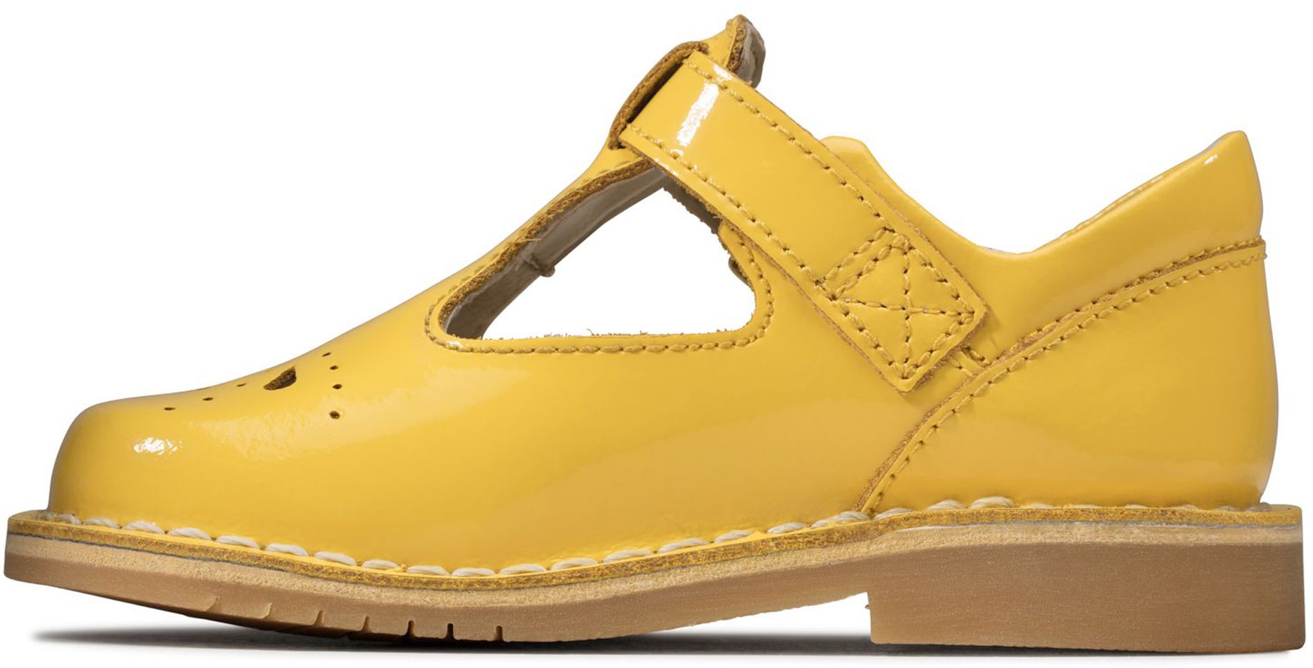 Clarks Comet Weave Toddler Yellow Patent 26148987 Girls Shoes