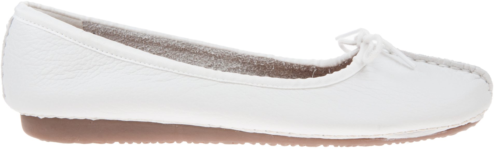 Clarks Freckle Ice White Leather 20354455 - Everyday Shoes - Humphries ...