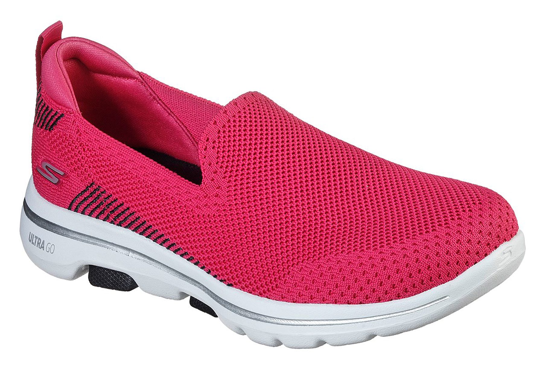 skechers go walk grey and pink