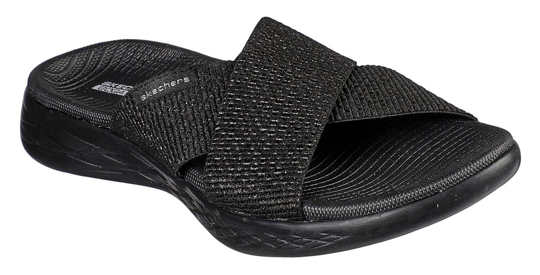 Skechers On the GO 600 - Glistening Black 16259 BBK - Mule Sandals ...