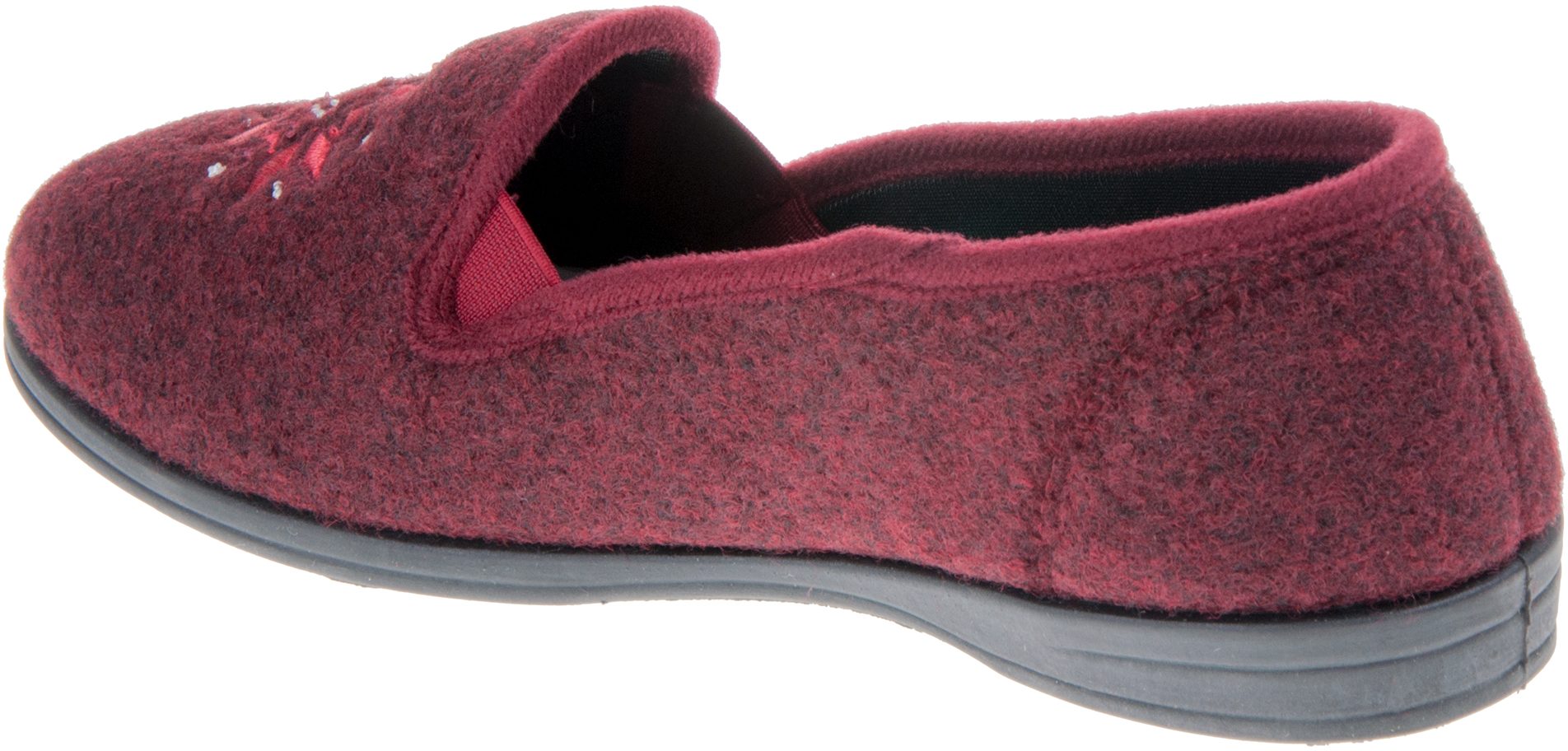 Clarks Marsha Rose Burgundy 26130701 - Full Slippers - Humphries Shoes