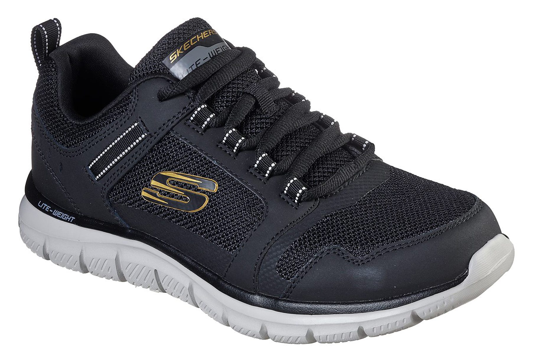 Black deals gold skechers