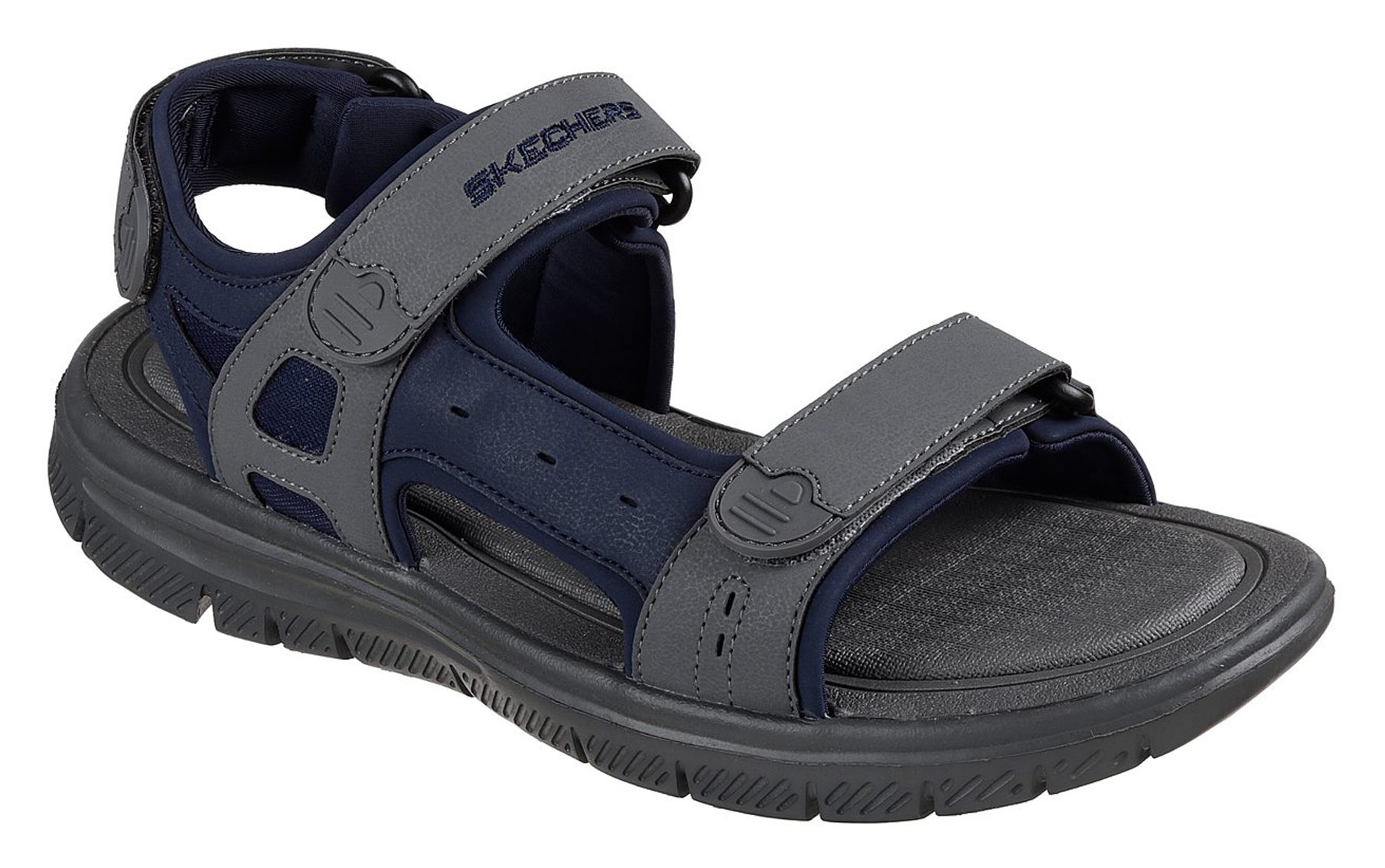 / NVCC - Full Charcoal Flex 51874 Sandals S - Shoes Upwell - Skechers Navy Advantage Humphries