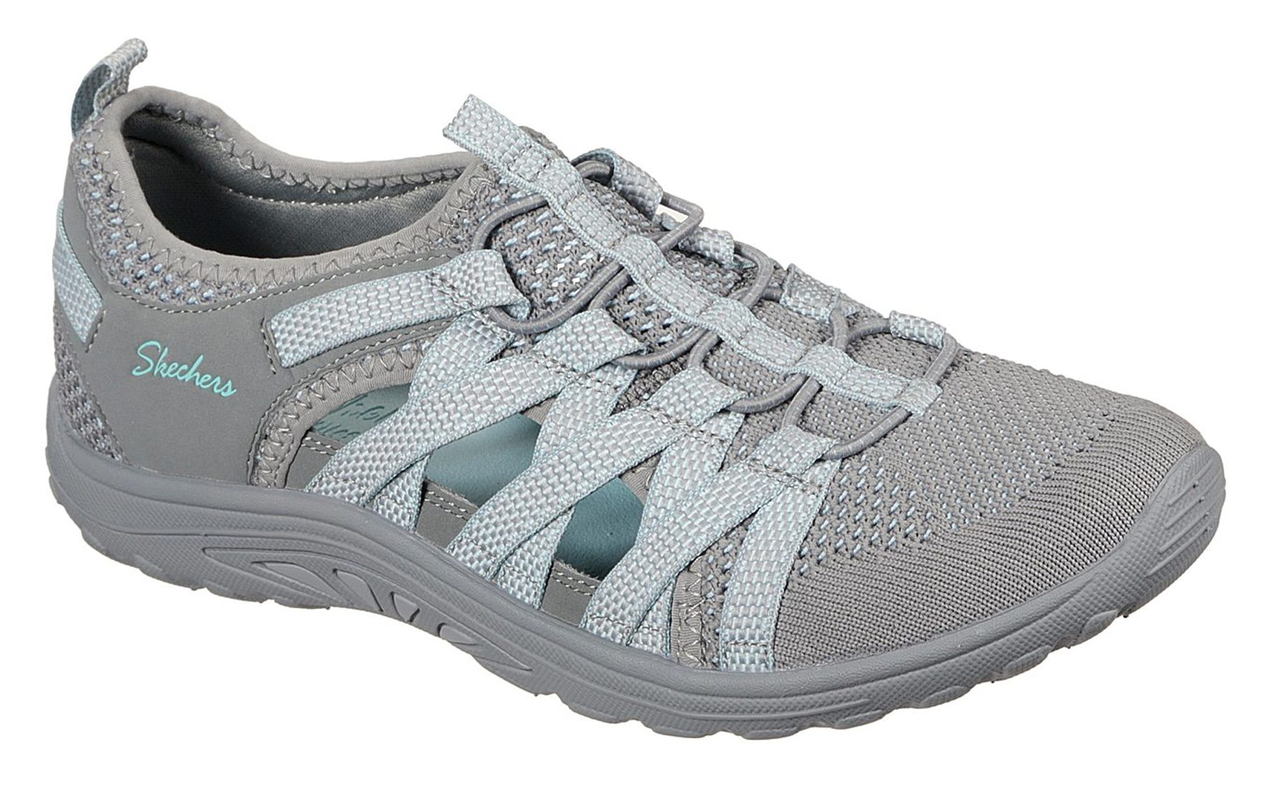 Skechers Relaxed Fit: Reggae Fest - Hooked Grey / Aqua 158005 GYAQ ...