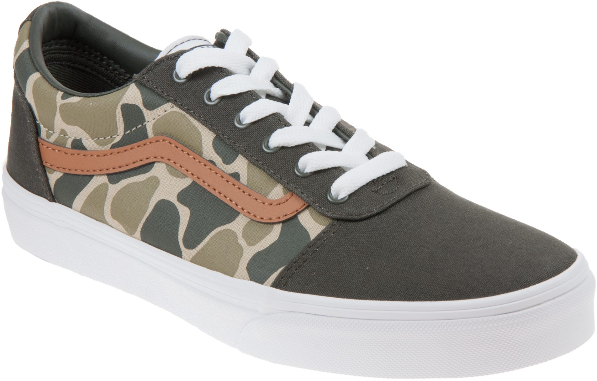Vans Ward Unisex Kids Canvas Shoes – Black/White main image 1