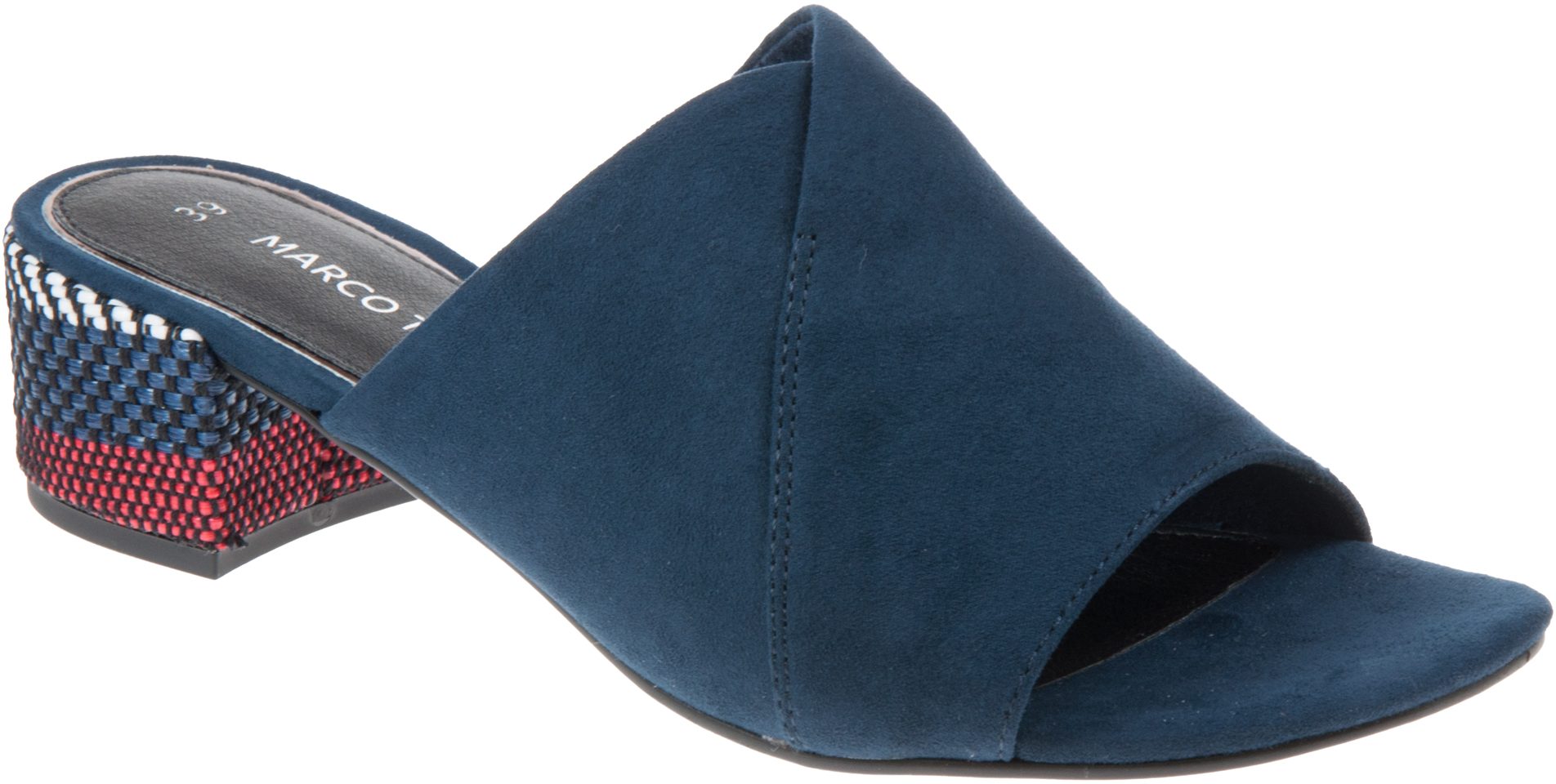 Tamaris 1-1-27227-24 Sandali Con Zeppa Donna - Pelle Morbida, Tacco 5 Cm, Colore Scuro, Chiusura Senza Fibbie - 6