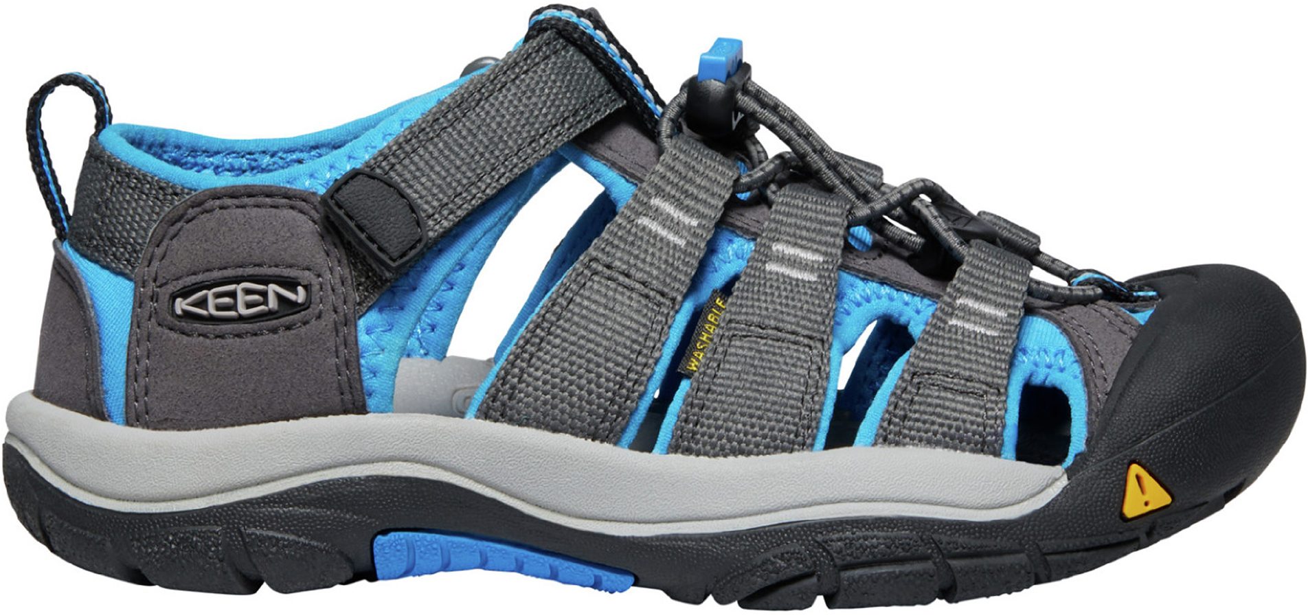 KEEN Kids Newport H2 Sandals - Closed Toe Water Shoes For Boys & Girls | Magnet/Brilliant Blue Size 7