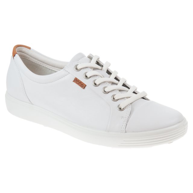Ecco Soft Ladies White 430003 01007 - Everyday Shoes - Humphries Shoes