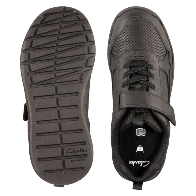 orbit sprint youth black leather