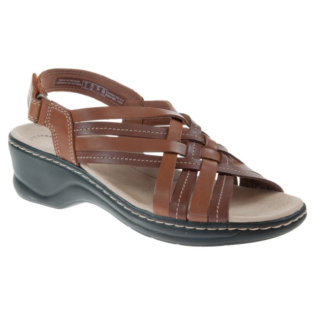 Clarks Lexi Carmen Tan Leather 26147668 - Full Sandals - Humphries Shoes
