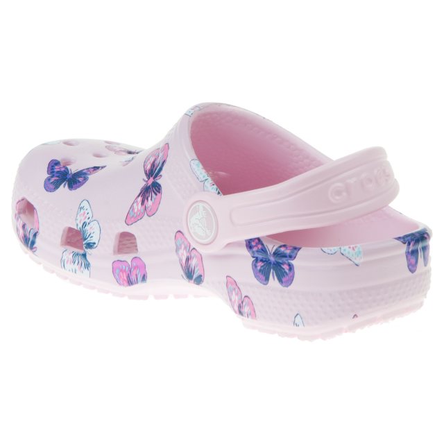 butterfly print crocs
