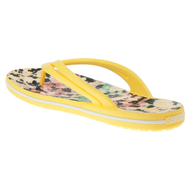 Crocs Crocband Tie Dye Mania Flip Sunshine 206394-769 - Toe  display picture 1