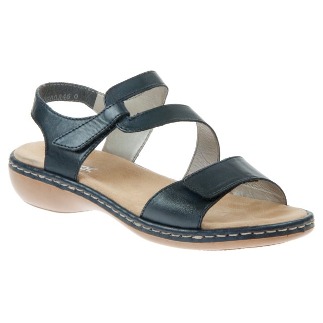 Rieker Clarino 7 Navy 659C7-15 - Full Sandals - Humphries Shoes