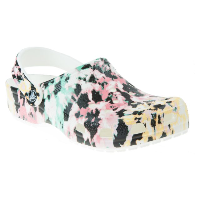 Crocs Classic Tie Dye Mania Clog Multi White 206479 928 Everyday Shoes Humphries Shoes
