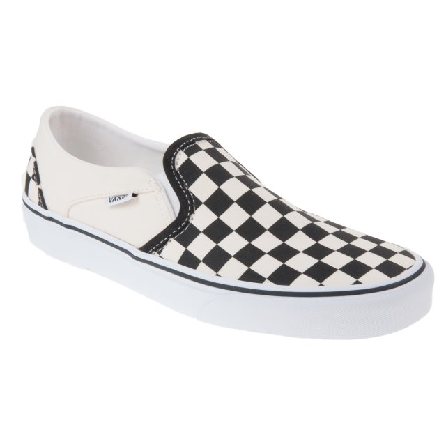 Vans Asher Womens Black / White Checkerboard VN000VOSAPK1 - Everyday ...