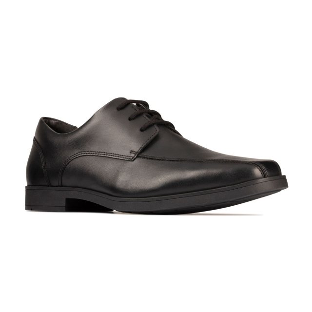 Clarks Scala Step Youth Black Leather 26151036 Boys School Shoes Humphries Shoes