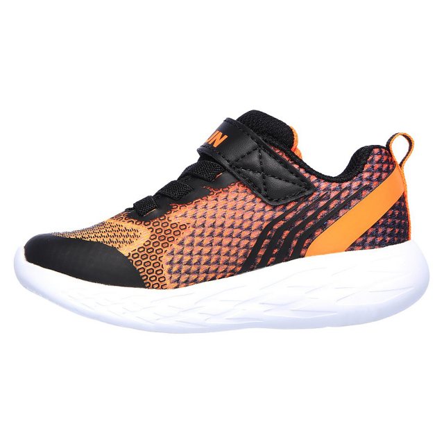 Skechers GOrun 600 Baxtux Black Orange 97858N BKOR Boys Trainers Humphries Shoes
